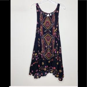 Intimately Free People Black Floral Flowy Dress